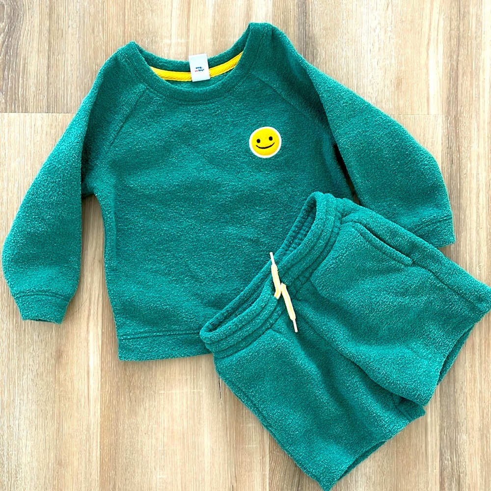 Old Navy Toddler 2 Piece Green Set